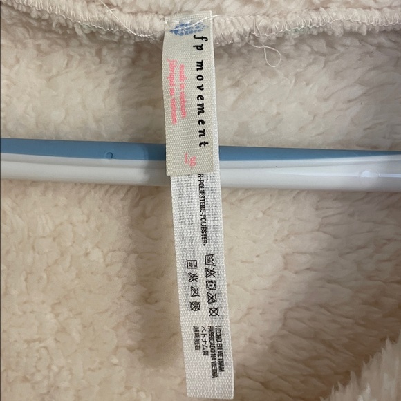 Free People Movement Dazed Hi White Sherpa Jacket Women’s Large - Picture 3 of 5